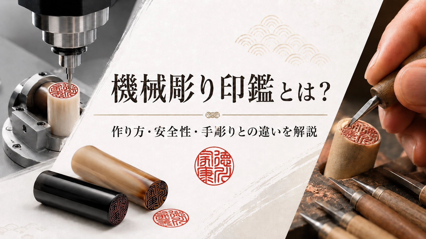 機械彫り印鑑とは？作り方・安全性・手彫りとの違いを印鑑専門店が解説