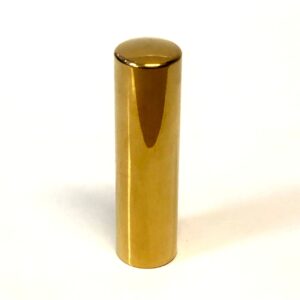 ミラーゴールドのチタン印鑑