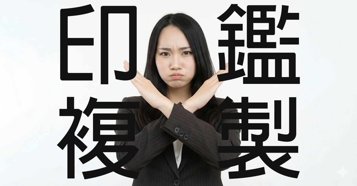 印鑑を複製することは違法？知らないと危険な法律と罰則を解説【根拠条文あり】