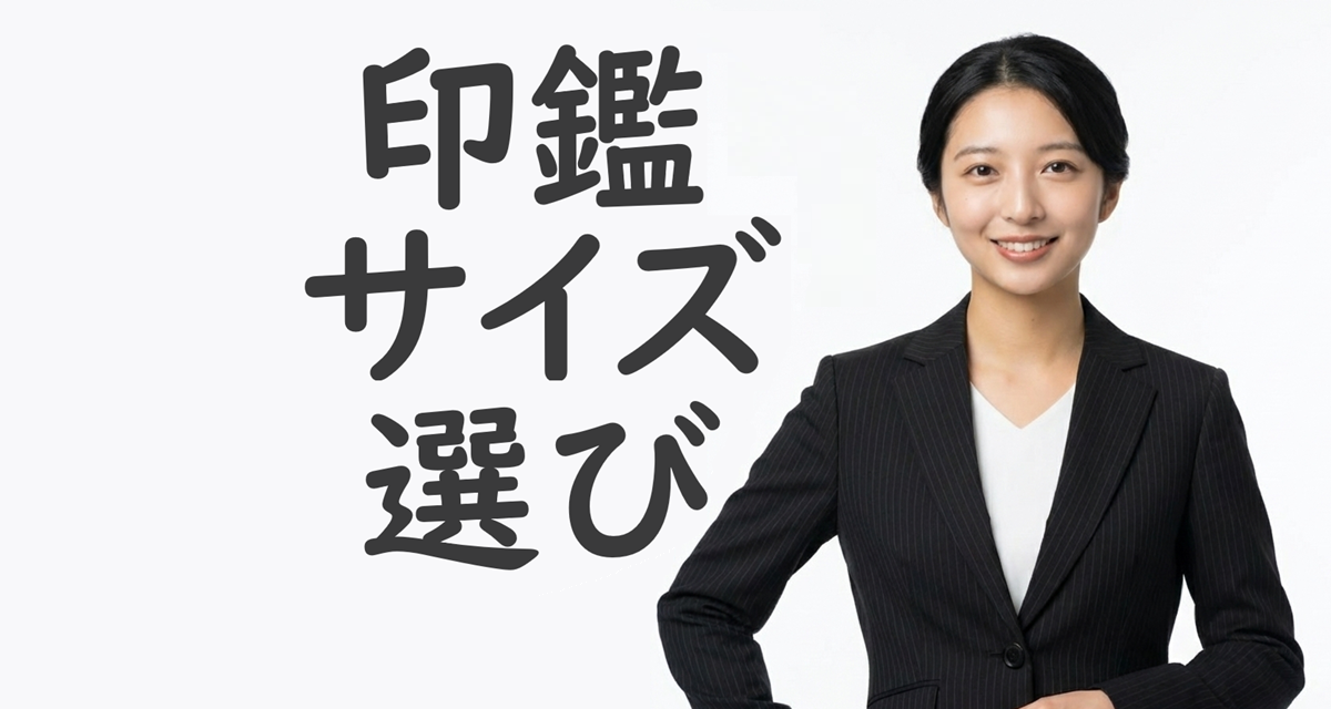 印鑑のサイズ選び完全ガイド｜実印・銀行印は何mmが正解？男女別に解説