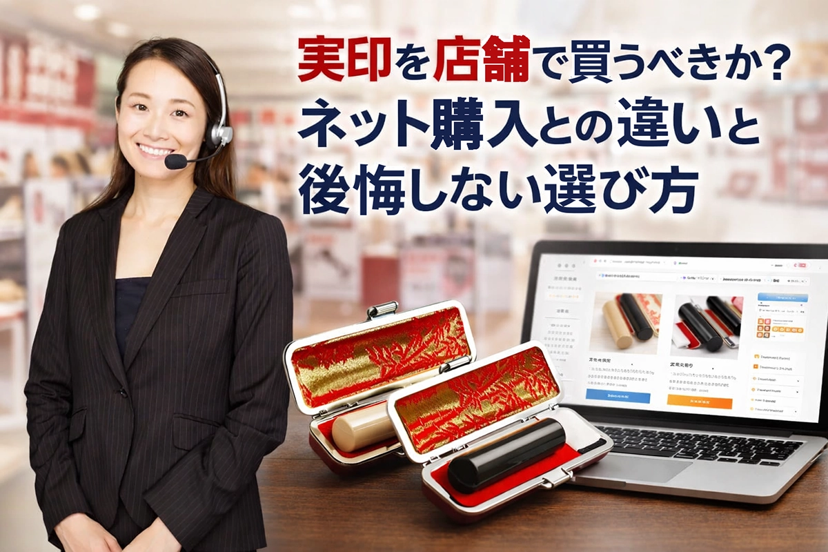 実印は店舗で買うべきか?ネット購入との違いと後悔しない選び方