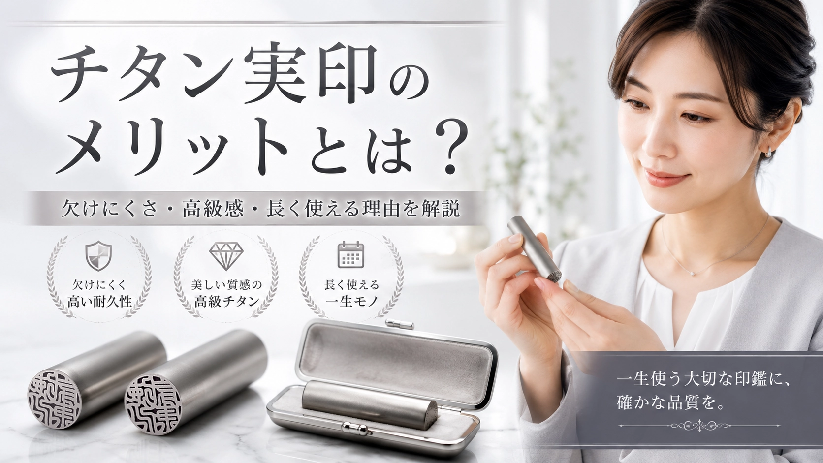 チタン実印のメリットとは？欠けにくさ・高級感・長く使える理由を解説