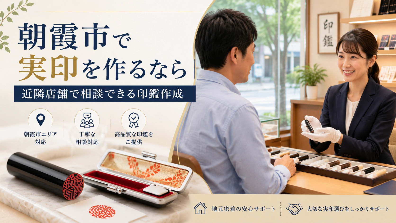 朝霞市で実印を作るなら｜近隣店舗で相談できる印鑑作成
