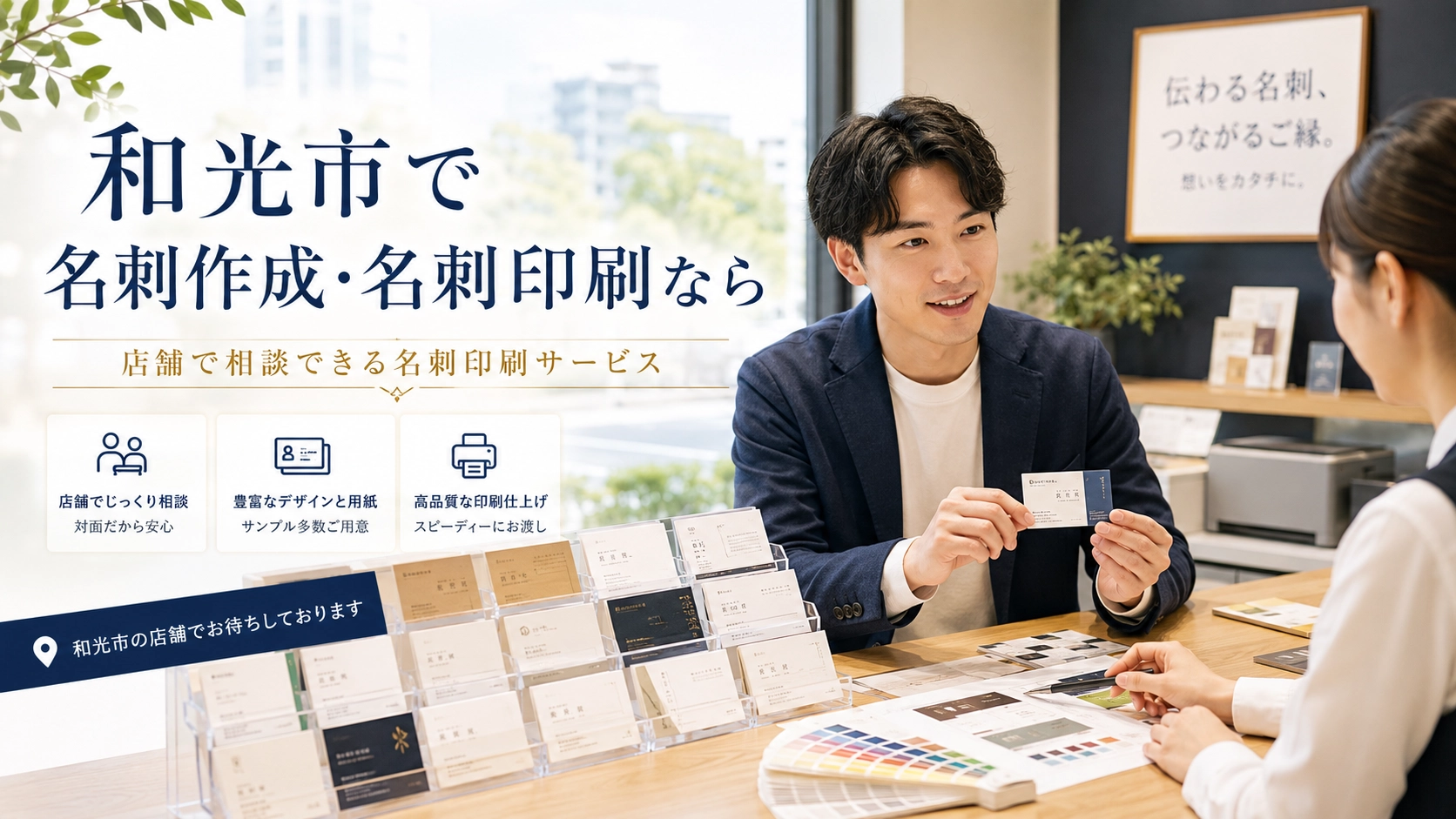 和光市で名刺作成・名刺印刷なら｜店舗で相談できる名刺印刷サービス